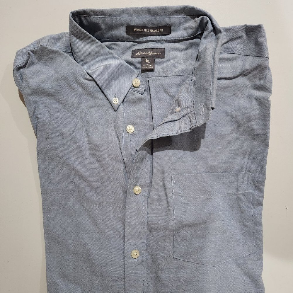Eddie Bauer T2XL Men's Long Sleeve Dress Shirt